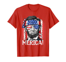 Load image into Gallery viewer, 4th of July Shirts for Men Merica Abe Lincoln Boys Kids Gift