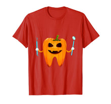 Load image into Gallery viewer, Funny Dental Halloween Tooth Pumpkin Dentist Halloween Gift T-Shirt