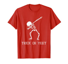 Load image into Gallery viewer, Trick or YEET Dabbing Skeleton Funny Halloween Kids + Adult T-Shirt