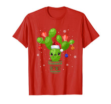 Load image into Gallery viewer, Cactus Christmas Tree Gift Santa Xmas Succulent Plant Lovers T-Shirt