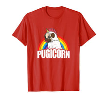 Load image into Gallery viewer, Pugicorn Pug Unicorn Gift For Dog Lovers T-Shirt