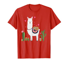 Load image into Gallery viewer, Sloth Riding Llama Heart Tshirt Funny Valentines Day Gift T-Shirt-818410