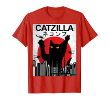 Load image into Gallery viewer, Vintage Catzilla - Japanese Cat Style - Retro Sunset Kitten T-Shirt