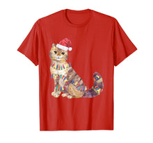 Load image into Gallery viewer, Santa Cat Christmas Lights Cat Lover Gift Cat Christmas Gift T-Shirt