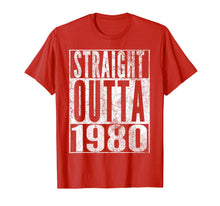 Load image into Gallery viewer, Straight Outta 1980 40th Birthday Gift Shirt 40 Years Old T-Shirt-551835