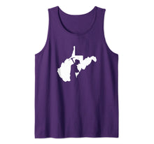 Load image into Gallery viewer, West Virginia Coal Miner Silhouette in the State Tank Top