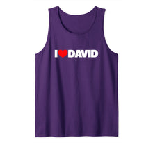 Load image into Gallery viewer, I Love (Heart) David Tank Top