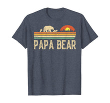 Load image into Gallery viewer, Mens Papa Bear Vintage Art Daddy Wildling Father's Day Dad T-Shirt-423569
