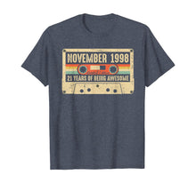 Load image into Gallery viewer, Vintage November 1998 21st birthday Gift Retro Cassette Tape T-Shirt