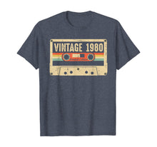 Load image into Gallery viewer, Vintage 1980 40 years Awesome 40th birthday Retro Cassette T-Shirt-258231