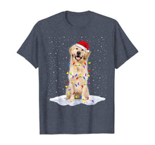 Load image into Gallery viewer, Golden retriever Santa Christmas Tree Lights Xmas Gifts T-Shirt