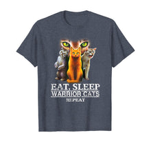 Load image into Gallery viewer, EAT SLEEP WARRIOR CATS REPEAT - CHRISTMAS GIFT FOR CAT LOVER T-Shirt