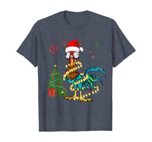 Load image into Gallery viewer, Chicken Christmas Reindeer Christmas Lights Pajama Costume T-Shirt