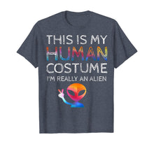 Load image into Gallery viewer, This Is My Human Costume I'm Really An Alien Galaxy UFO Gift T-Shirt