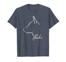 Load image into Gallery viewer, Blue Heeler Cattle Dog profile T- Shirt dog lover tee gift