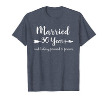 Load image into Gallery viewer, 30th Wedding Anniversary Gift T-Shirt for Him Her Couples