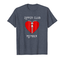 Load image into Gallery viewer, Zipper Club Member Graphic Heart Surgery Survivor T-Shirt