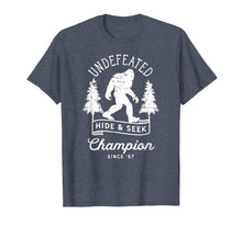 Load image into Gallery viewer, Bigfoot Undefeated Hide and Seek Champion Distressed T-Shirt