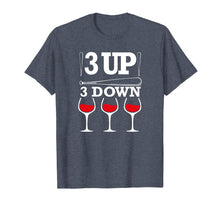 Load image into Gallery viewer, 3 Up 3 Down Wine Baseball Lover T-Shirt For Mom Women