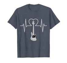 Load image into Gallery viewer, Electric Guitar Player EKG Pulse Heartbeat TShirt Great Gift