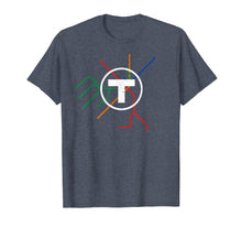Load image into Gallery viewer, Boston T Subway Map Shirt Vintage MBTA Tee