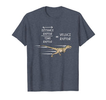 Load image into Gallery viewer, Velociraptor Equation T-Shirt Funny Physics Dinosaur Tee