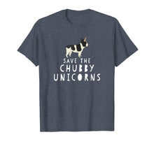 Load image into Gallery viewer, Funny Save The Chubby Unicorns French Bulldog Tshirt