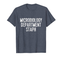 Load image into Gallery viewer, Funny Microbiology TShirt: Microbiology Dept Staph Tee