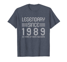 Load image into Gallery viewer, 30th Birthday T Shirt - 30 Years Of Being Awesome Since 1989