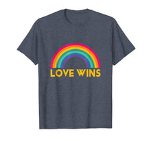 Load image into Gallery viewer, Love Wins Shirt Gay Lesbian Pride Gift LGBT March Rainbow