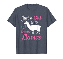 Load image into Gallery viewer, Just a Girl Who Loves Llamas - Cute Animal Lover T-shirt
