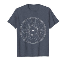 Load image into Gallery viewer, Constellation Shirt Vintage Retro Sky Map T-shirts