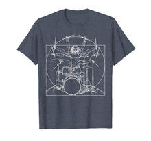 Load image into Gallery viewer, Drums T-Shirt Davinci Drummer Drumsticks Drumset Gift Tee