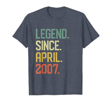 Load image into Gallery viewer, Born April 2007 Vintage Retro Tshirt 12th Birthday Him Her