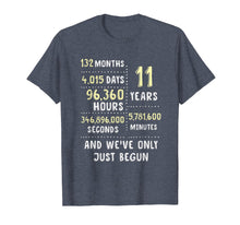Load image into Gallery viewer, 11 Years Anniversary T-Shirt Gift for Her or Him