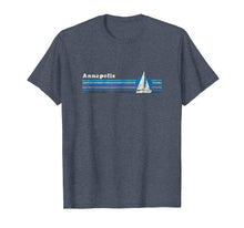 Load image into Gallery viewer, Annapolis MD T-Shirt Vintage 80s Sailboat Sunset Tee