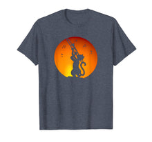 Load image into Gallery viewer, Black Cats Playing with Trombone Vintage Sunset T Shirt