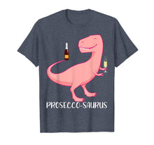 Load image into Gallery viewer, Presecco-saurus Prosecco Drinking Dinosaur Wine T Shirt