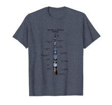 Load image into Gallery viewer, Galaxy Saturn V Rocket Space T-shirt