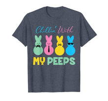 Load image into Gallery viewer, Chillin' With My Peeps Easter Bunny T-Shirt with bow tie