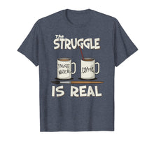 Load image into Gallery viewer, Funny Art Teacher Shirts The Struggle Is Real Painter Gift