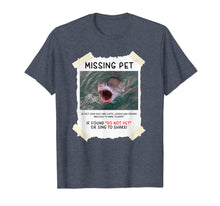 Load image into Gallery viewer, Missing Pet Cool Unique Funny Great White Shark T-Shirt