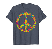 Load image into Gallery viewer, Peace Sign TShirt Love flower Retro Gift 50s 60s 70s 80s 90s
