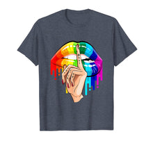 Load image into Gallery viewer, Lgbt Gay Homosexual Lesbian Rainbow Lips Pride T Shirt