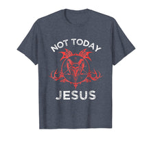 Load image into Gallery viewer, Not Today Jesus Shirt - Funny Meme Baphomet Sigil Black God
