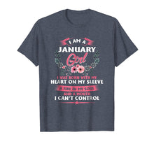 Load image into Gallery viewer, Funny Cute Girl Birthday Gift Tshirt, I Am A January Girl