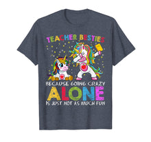 Load image into Gallery viewer, Dabbing Unicorn Cute Kawaii Teacher Besties Going Crazy Fun T-Shirt