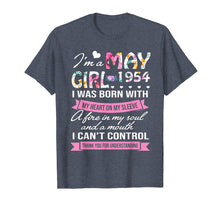 Load image into Gallery viewer, I'm A May Girl 1954 T Shirt Women 65th Birthday Gift Shirt