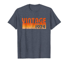 Load image into Gallery viewer, Retro Vintage 1974 T-Shirt 44 yrs old Bday 44th Birthday Tee