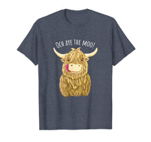 Load image into Gallery viewer, Cute Cartoon Scottish Highland Cow 'Och Aye' T-Shirt